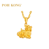 POH KONG 916/22K Yellow Gold Auspicious Golden PIXIU Pendant (2016)