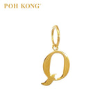 POH KONG 916/22K Yellow Gold Exquisite Alphabet Pendant Q