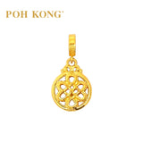 POH KONG 916/22K Yellow Gold Happy Love Yellow Gold Ruyi Pendant