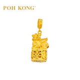 POH KONG 916/22K Yellow Gold Auspicious Fortune Guardian Pixiu Pendant