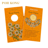 POH KONG 999.9/24K Anggun Bunga Tanjung Gold Wafer Coin