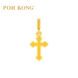 POH KONG 916/22K Yellow Gold Blessed Cross Pendant
